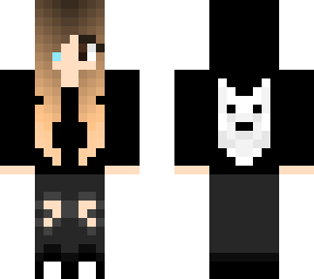 black hoodie girl