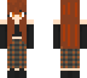 gurl skin whit brown hair