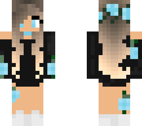 light blue rose girl