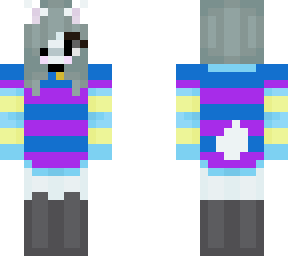 temmie wearing frisks shirt cuted