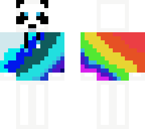blue hoodie panda
