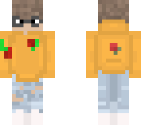 glasses boy with mustard rose hoodie