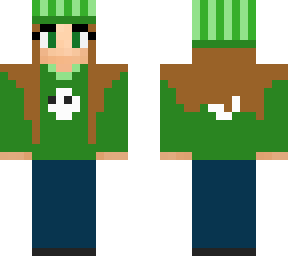 green hat girl