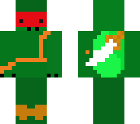 raphael (teenage mutant ninja turtles) (minecraft is da best game ever created!!