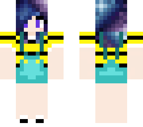spring hufflepuff galaxy girl (short hair)