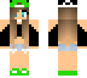 green and black sweater girl :3