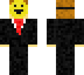 happy masked business man
