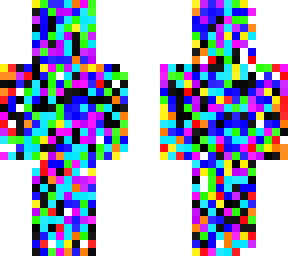 rainbow with black texture?