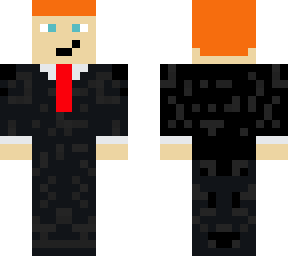 redhead in suit