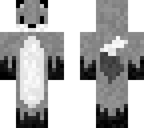 black and white fox