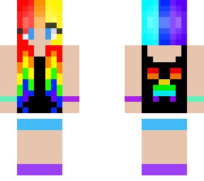 cool rainbow girl