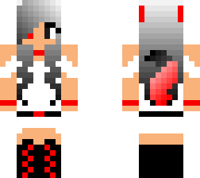 grey haired wolf girl