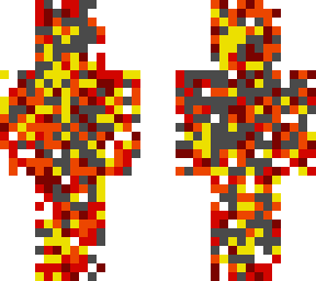 lava with grey smoke