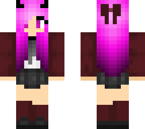 pink school girl demon