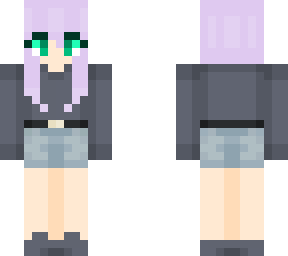 purple haired girl
