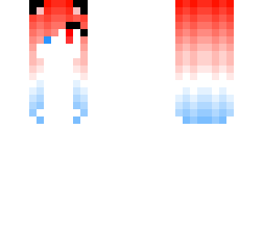 red, white, and blue hair