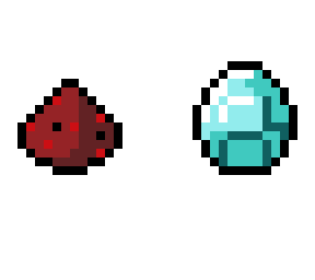 redstone and diamond