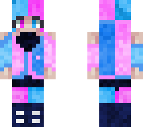 two-toned pastel girl