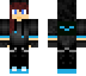 blue zombie girl