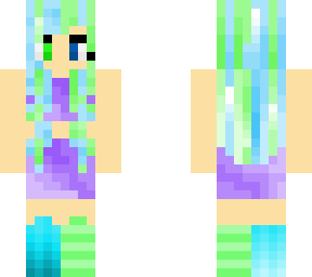 green and blue mix