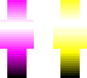 rainbow fading skin