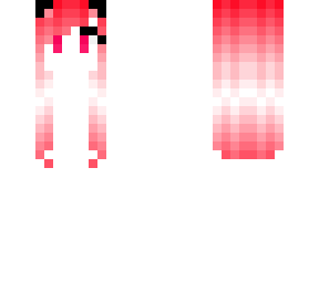 red and white hair