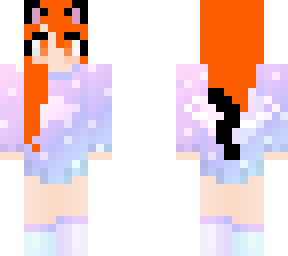 cat gir white orange hair
