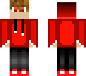 cool red hoodie boy