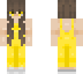 cute girl wearing yellow jumpsuit