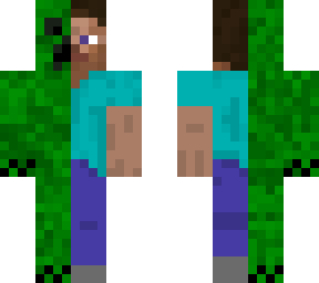 half creeper,half steve