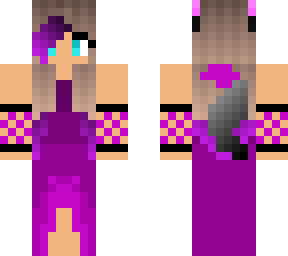purple tips wolf girl in purple dress(fix)