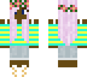dark colored skin flower crown girl