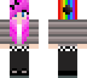emo rainbow girl
