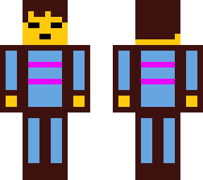 frisk undertale with outlines