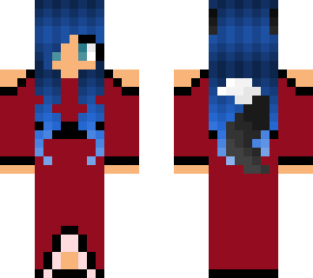 werewolf girl in red dress