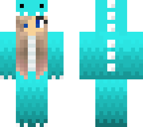 blue dino girl
