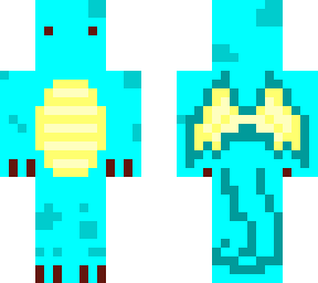 cute spotted dragon - cyan