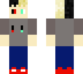half demon blond boy