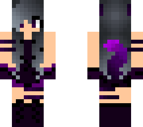 purple wolf girl