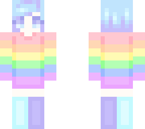 oversized rainbow pastel sweater