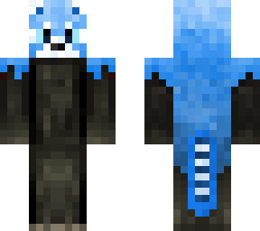 sky blue red panda inspired by jupiter314