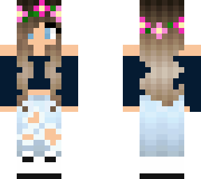 cute girl with pink flower crown