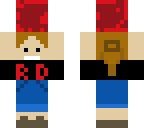 guy holding redstone block