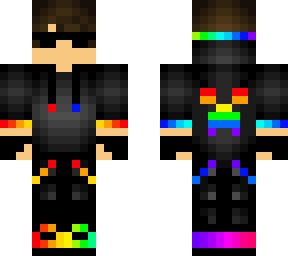 rainbow gamer boy