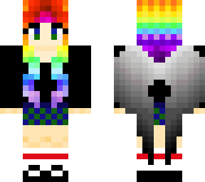 rainbow hair & wings