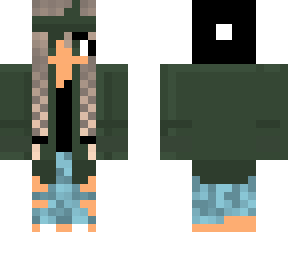 simple green girl!