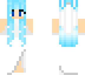 blue haired snow bunny wedding