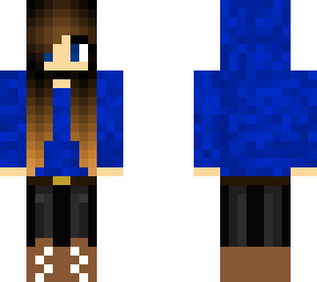 girl with blue hoodie