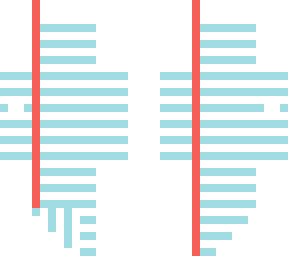 lined paper with a folded corner