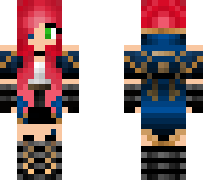 pink hair medieval girl